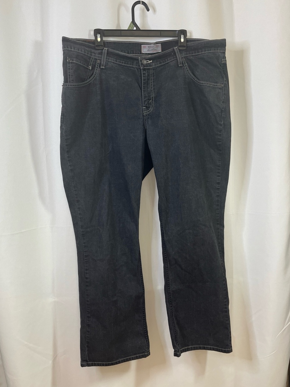 Levi Strauss Signature Women's Bootcut Black Jeans Plus Size 42x31